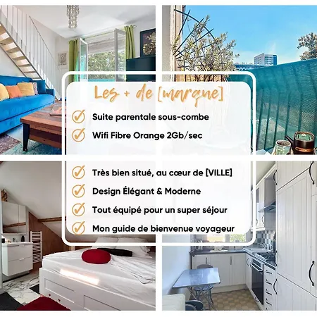 Duplex évasion Shanti - à 3 Min Du Métro Appartement Charenton-le-Pont